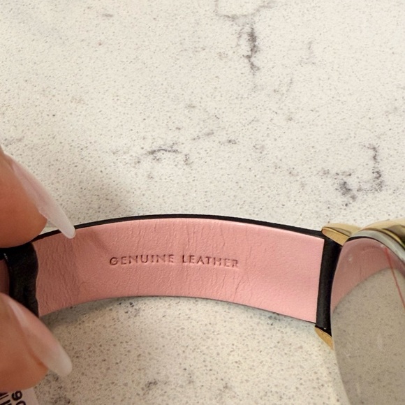 Kate Spade Metro Scallop Three-Hand Black Leather Watch 34mm - Picture 7 of 7